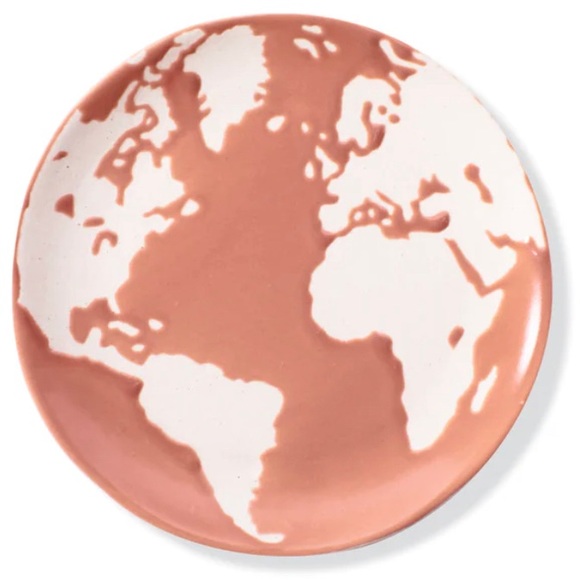 Earth glazed on exposed bisque stoneware tray-box w/matching kraft gift box-NIB - Picture 1 of 7